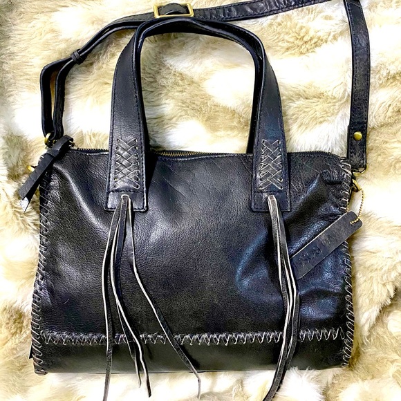 Nino BOSSI Handbags - Nino Bossi Black Gladys Leather Tote NWT